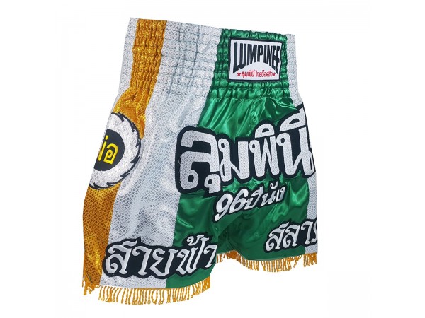 Lumpinee Muay Thai Shorts : LUM-022 Grön/Gul